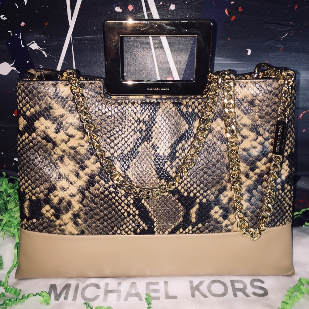 Michael Kors Snake embossed Crossbody Handbag